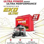 Exide EKO60R 60Ah 3‑Wheeler Battery