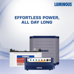 Luminous Inverter & Battery Combo with Trolley for Shop & Office